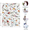 thumbnail image 4 of Pioneer Flower Floral Print Pattern Blanket,Comfortable Soft Lamb Wool Throw Blanket,All Season,Warm Lightweight Blankets for Sofa Bed Couch Living Room Chair,30"x40", 4 of 4