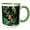Green/White, variant on 3drose, Funny Cute Deer Buck in the Forest Cartoon, 11oz Magic Transforming Mug