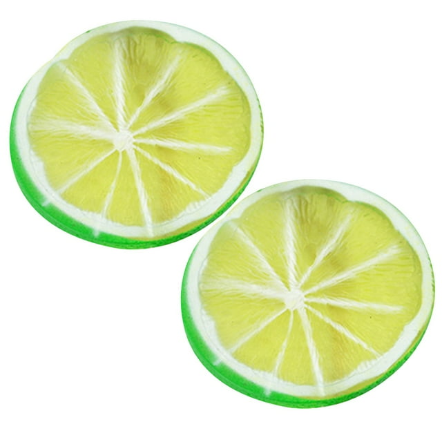 Coofit Artificial Fruit Lifelike Realistic Lemon Kiwi Fake Fruit Slice Plastic Fruit