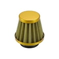 thumbnail image 5 of 2pcs Universal 40mm Air Filter Cleaner Round Tapered Replacement for Motorcycle Car Gold Tone, 5 of 6
