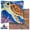 Sea Turtle, variant on Latch Hook Kit for Adults, DIY Sea Turtle Crochet Cushion Cover with Yarn Hook Handmade Craft Present Beginner 17x17in