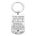 thumbnail image 4 of Tuvgenk Romantic Stainless Steel Couple Keychain, Personalized Engraved Gift for Valentine's Day & Anniversary for Him & Her, 4 of 5