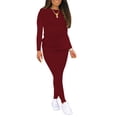 thumbnail image 1 of Ensemble de Yoga pour Femmes Mode Ensemble de Sport 2 Pcs Manches Longues, 1 of 9