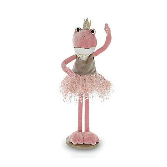 burton BURTON 16" Ballerina Frog with Posable Arms Plush Figurine