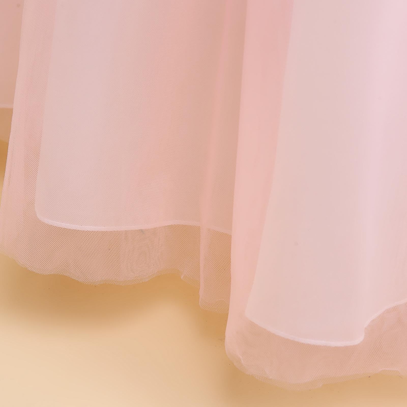 Wedding Guest Dresses for Girls 225 Size 6-17 Juniors Teens Elegant Sleeveless Floral A-Line Solid Tulle-Tutu Flower Girls Prom Dress