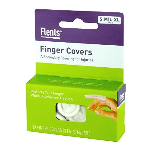 Flents Finger Covers (12 finger covers 3 each S/M/L/XL)