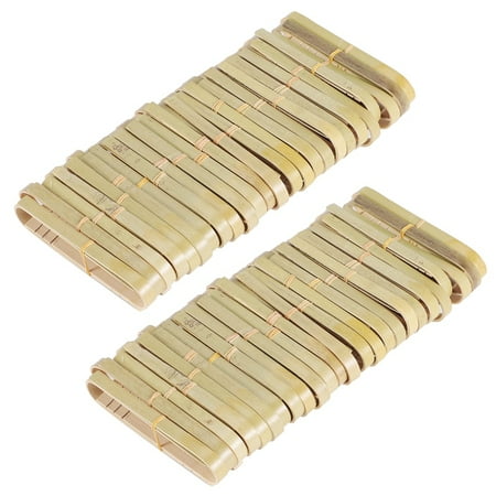 

50Pcs Tongs Disposable Utensils Mini Bamboo Tongs Natural Toast Tongs for