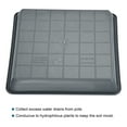thumbnail image 3 of Uxcell Plant Pot Saucers Plastic Square Flower Drip Trays 10pcs Gray 7", 3 of 5