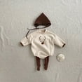 thumbnail image 3 of URMAGIC Fall 0-24 Months Newborn Infant Baby Boy Girl Outfit Clothes Cotton 3D Elk Print Rompers Jumpsuits For Toddler, 3 of 9