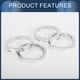 thumbnail image 4 of Anillos Centrados en el Buje Unique Bargains, 58.6mm ID a 73.1mm OD, Anillos de Buje de Rueda de Vehículo de Aleación de Aluminio, 4 Pcs, 4 of 6