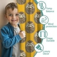 thumbnail image 3 of Blackout Kids Curtains,Yellow Hedgehog Pattern Childrens Insulated Curtains Set Of 2,Bedroom Essentials,Toddler Room Decor 42"x54"(106x137cm), 3 of 4