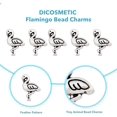 thumbnail image 4 of 200 cuentas pequeñas de estilo tibetano, dijes de flamenco, cuentas de aleación de plata, espaciadores de animales, cuentas pequeñas sueltas, 4 of 7