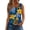 Blue, variant on Fashion Square Collar Floral Print Tank tops for Women Sleeveless Lightweight Imitation Cotton Casual Trend Casual 3XL