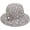 Grey, variant on CoCopeaunts Summer Bucket Hat for Women White Pearl Decorated Beach Outdoor Travel Sunscreen Cotton Foldable Ladies Bucket Cap