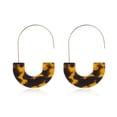 thumbnail image 1 of Pendientes colgantes multicolor liso semicírculo acrílico mujer pendiente regalo de aniversario elegante gancho para la oreja boda playa blanco Ropa, zapatos y accesorios Miscelánea Café oscuro Qarigey AP010380-10, 1 of 6