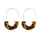 thumbnail image 1 of Pendientes colgantes multicolor liso semicírculo acrílico mujer pendiente regalo de aniversario elegante gancho para la oreja boda playa blanco Ropa, zapatos y accesorios Miscelánea Café oscuro Qarigey AP010380-10, 1 of 6