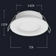 thumbnail image 2 of Luz LED de disco de 12 voltios, luz de cúpula empotrada para barco RV, luz descendente de 12 V para debajo del gabinete, furgonetas, caravana, cabina, camión, RV, velero, iluminación interior, paquete de 6 Zhivalor WXOTTO-CWY-1724, 2 of 6