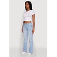 thumbnail image 3 of Womens WAX Stretch Flap Pocket Mid Rise Bootcut Jeans, 3 of 5