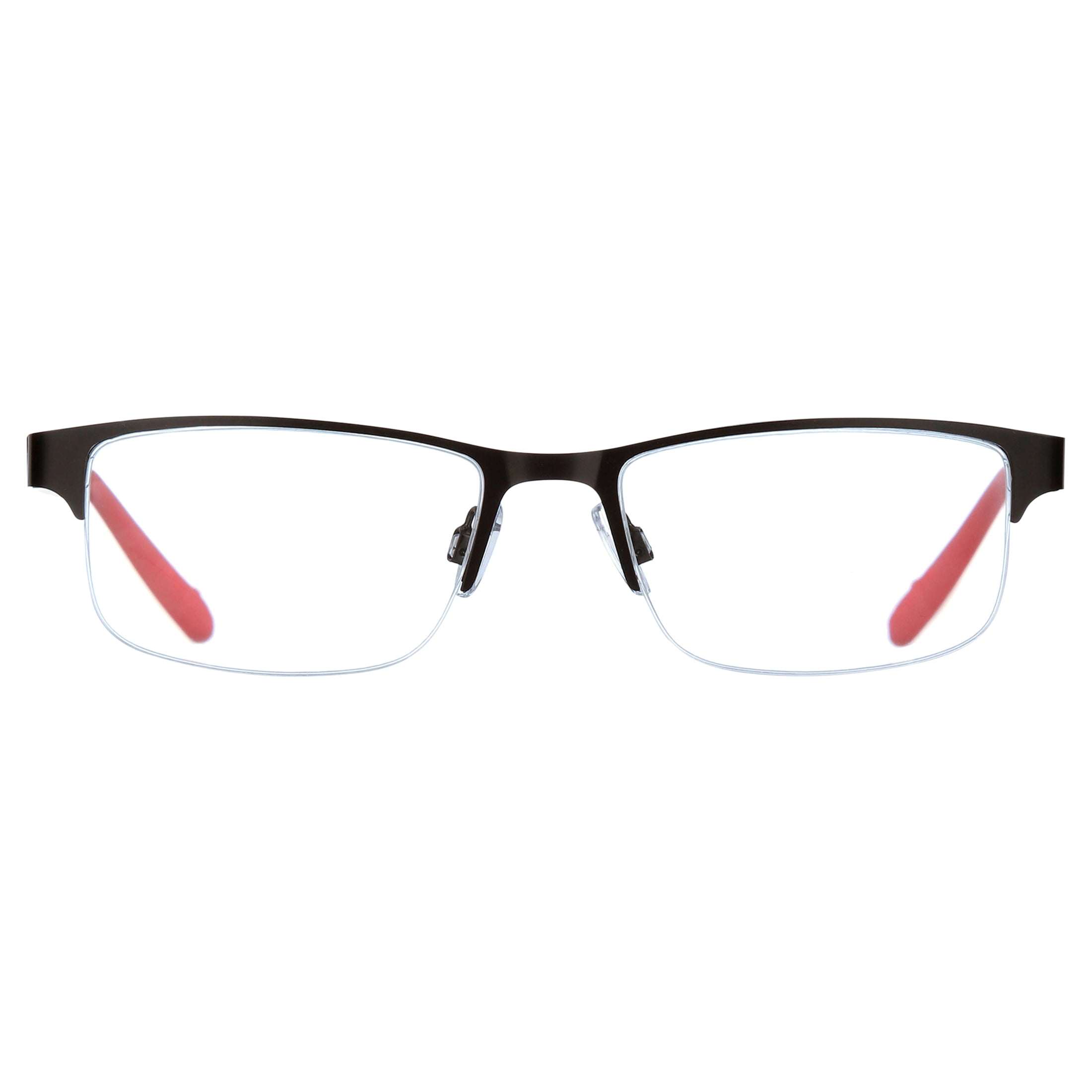 (2 pack) Ironman Rectangle Gunmetal Reading Glasses 1.25