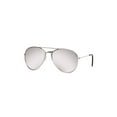 thumbnail image 1 of Premium Mirror Aviator Sunglasses w/ Soft Case, Silver, 1 of 2