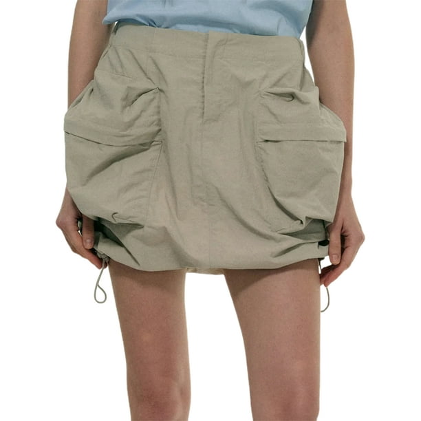 Cargo Skirts for Women Baggy Low Rise Vintage Gothic Aesthetic Retro