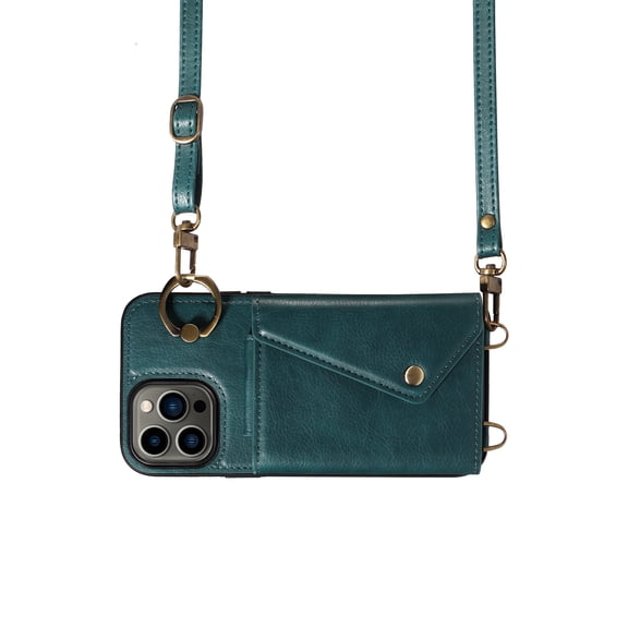 Crossbody Phone Case for iPhone 13 Pro Max, Adjustable and Removeable Shoulder Strap 47"