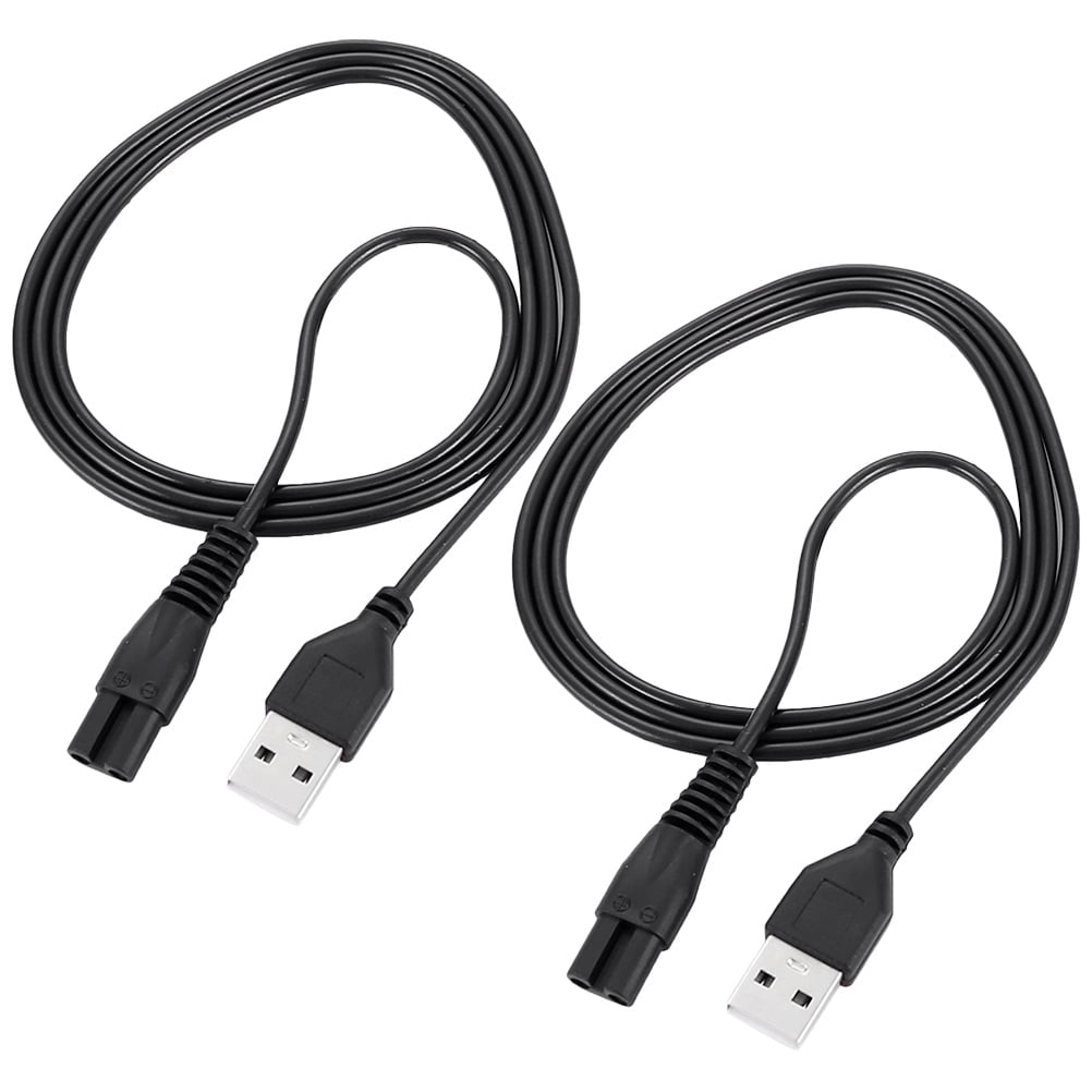 2pcs Razor Power Cord Electric Razor Cord Usb Razor Charging Cable
