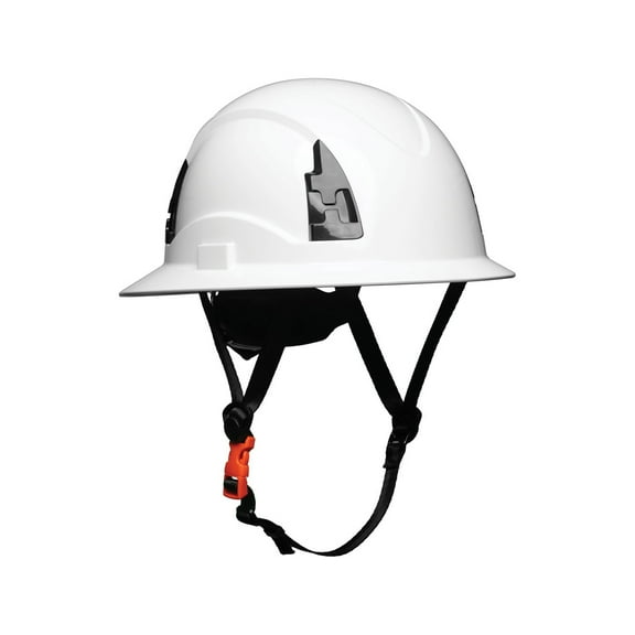 Malta Dynamics APEX Type 2 Class C Full Brim Vented Safety Helmet, ANSI Z89.1, EN12492, OSHA, White