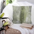 thumbnail image 3 of 14x14 Pillow Covers Set of 2, Sage Green Throw Pillow Covers Decorative Couch Cushion Case, Retro Oil Painting Modern Abstract Art Aesthetics Microfiber Square Pillowcases for Bedroom Car Living Room, 3 of 7
