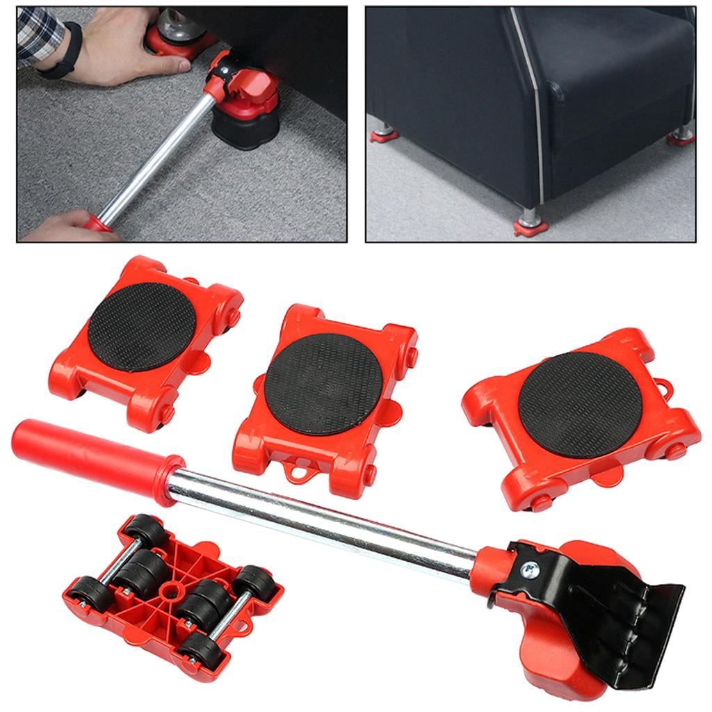 Heavy Duty Furniture Lifter with 4 Sliders and Safe Moving, Appliance 5Pcs