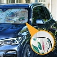 thumbnail image 3 of ALAZA Watercolor Ladybugs Leaves Windshield Sun Shade Car Foldable Sun Visor Block UV Rays Protector 53"x23.5", 3 of 8
