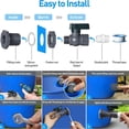 thumbnail image 4 of Guczhu Rain Barrel Diverter Kit with 3/4 Inch Pvc Fittings, Hose Faucet Adapter for Rainwater Harvesting System, 4 of 7