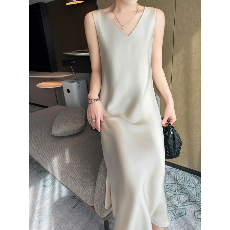 silk casual dress Palmyra - Chiffon Silk Dress