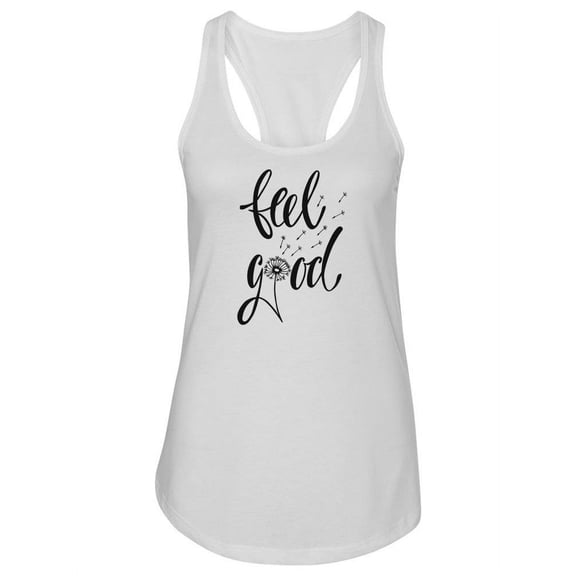 Feel Good Dandelion Sketch Tank Women -Image by Shutterstock, Female XX-Large