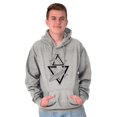thumbnail image 5 of Triangle Whale Symbolic Spirit Animal Hoodie Sweatshirt Women Men Brisco Brands M, 5 of 6