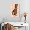 thumbnail image 2 of Elephant Stock Interracial Couples Wall Art - Vertical Multi Panel Canvas - Living Room Wall Decor - Love Multi Panel - Beige And Brown Decor - 14" x 23", 2 of 4
