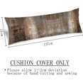 thumbnail image 3 of Brown Body Pillow Cover Brown and Gray Abstract Art Painting Long Pillow Case with Zipper Decorative Bedding Pillowcase Modern Pillow Covers Soft Cushion Pillow Case for Bedroom,Sofa,20"x54", 3 of 6