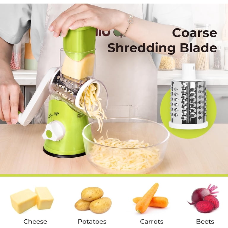 Fil-fresh Rotary Cheese Grater with 3 Interchangeable Drum Blades photo 4