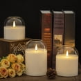 thumbnail image 2 of Juego de 3 Velas de Pilar de Vidrio sin Llama Volnyus con Control Remoto, 2 of 7