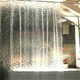 thumbnail image 3 of Injueey Cortina de ducha transparente Pantalla de baño engrosada 3D transparente impermeable con NE Juegos de accesorios de baño, 3 of 6