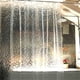 thumbnail image 3 of Injueey Cortina de ducha transparente Pantalla de baño engrosada 3D transparente impermeable con NE Juegos de accesorios de baño, 3 of 6