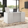 thumbnail image 2 of Hampton Heights 60W x 30D Executive Desk in White - Engineered Wood, 2 of 8