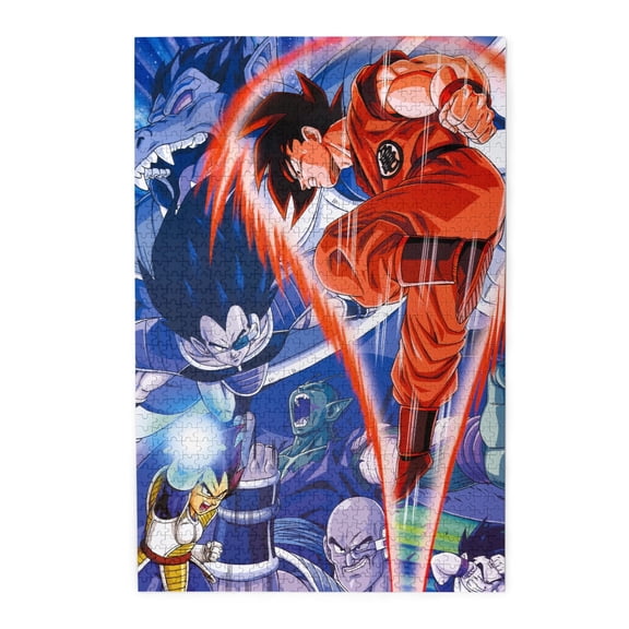 Anime Jigsaw Puzzles 29.5 x 19.5 In， Dragon Ball Jigsaw Puzzles 1000 Pcs Adult Gaming Funny Jigsaw Puzzles