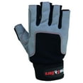 thumbnail image 4 of True Sailors Sailing Gloves with 3/4 Finger and Grip for Men and Women, Great for Kayaking, Workouts and More Grey/Black, 4 of 5