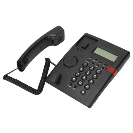 Desktop Corded Telephone  Wired Desktop Phone Dual Use K010A-1 For Home Black
