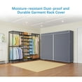 thumbnail image 5 of VIPEK S3C Heavy Duty Portable Closet with Adjustable Shoe Rack Wire Shelf, Custom Black Rack with Grey Cover, 5 of 7