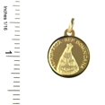 thumbnail image 2 of 18K Solid Yellow Gold Our Lady of Altagracia Medal (16 mm), 2 of 3