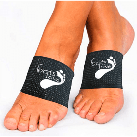 Foots Love Plantar Fasciitis Arch Support Braces-Sleeve Inserts. Compression Lifts & Highest Copper Content Relaxes Nerves. Arch and Heel Foot Care Fast Pain Relief