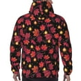 thumbnail image 7 of Salouo Beautiful Maple Leaf Lantern Pattern Men's Fall Hoodie Sweatshirt,Sport Hoodie with Pockets for Men Pullover Casual Hooded Sweatshirt-Large, 7 of 7