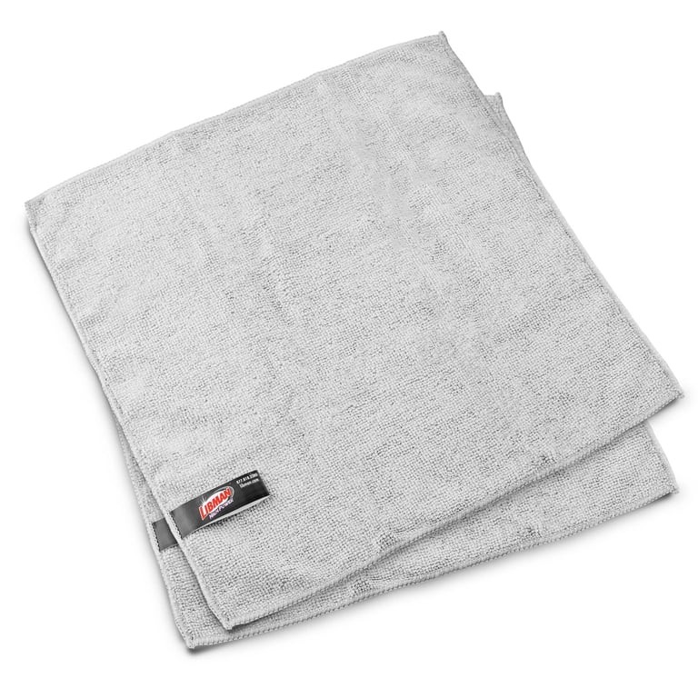 Libman Heavy Duty Microfiber Cleaning Cloths, Gray, 12 Pack photo 5